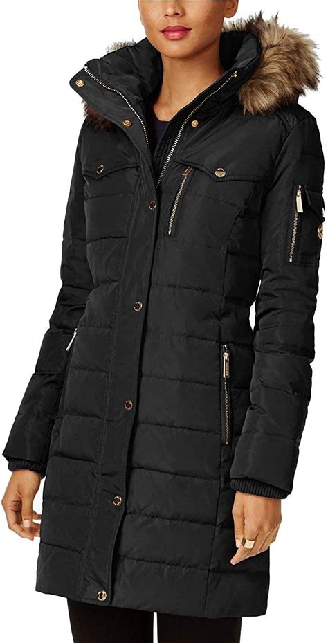 michael kors black puffer coat|michael kors puffer coat sale.